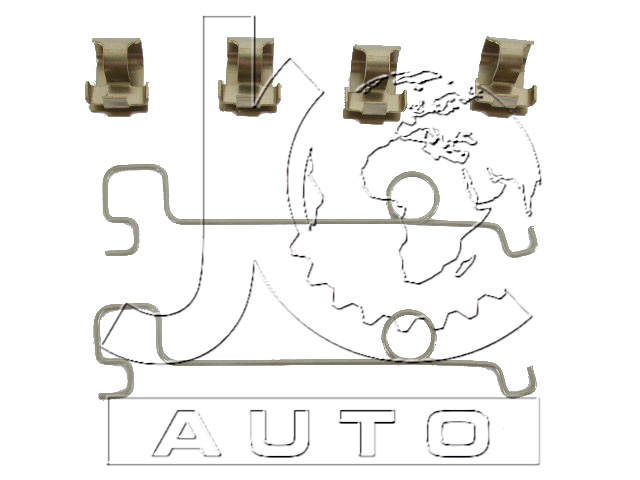 Монтажный набор дисковых колодок MAZDA 323 BD 80-8 016