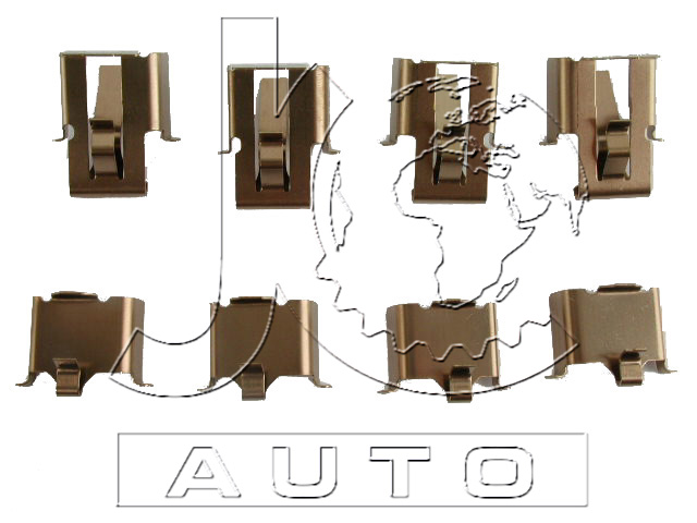 Монтажный набор дисковых колодок MITSUBISHI COLT/L 025