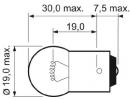 Комплект ламп накаливания 2шт R5W 12V 5W BA15s Ess 109