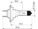 Лампа галогенная Н7 12V 55W PX26d Life x2 (увеличе 517