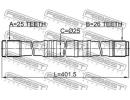 Полуось левая 26x402x25 TOYOTA AVENSIS AZT250 2003 0LH