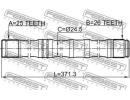 Полуось левая 26x370.5x25 TOYOTA AVENSIS AZT25# 20 1LH