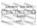 Полуось правая 30x453x24 TOYOTA LAND CRUISER FJ80, 0RH