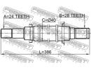 Полуось правая 24x369x28 MAZDA 3 BK 2003-2006 [EU] 6MT