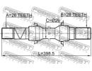 Полуось правая 26x398x28 MAZDA 2 DE 2007-2010 [EU] TRH