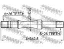 Полуось правая 26x342.5x26 SUZUKI LIANA RH413/RH41 3WD