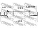 Полуось правая 28x421.5x28 HYUNDAI SANTA FE 10 (20 2WD