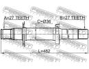 Полуось правая 27x482.2x27 SSANG YONG NEW ACTYON ( 1RH