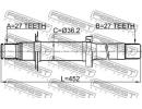 Полуось правая 27x452.3x27 SSANG YONG NEW ACTYON ( 2RH
