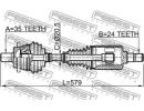 Привод передний правый 24x556x35 MERCEDES BENZ E-C 1RH