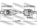 Привод передний левый 34x546x30 MERCEDES BENZ E-CL FLH