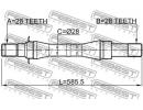 Полуось правая 28x585x28 KIA CARNIVAL 06 NOV.2006- TRH
