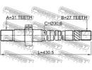 Полуось правая 27x429x31 RENAULT DUSTER 2011- AWD