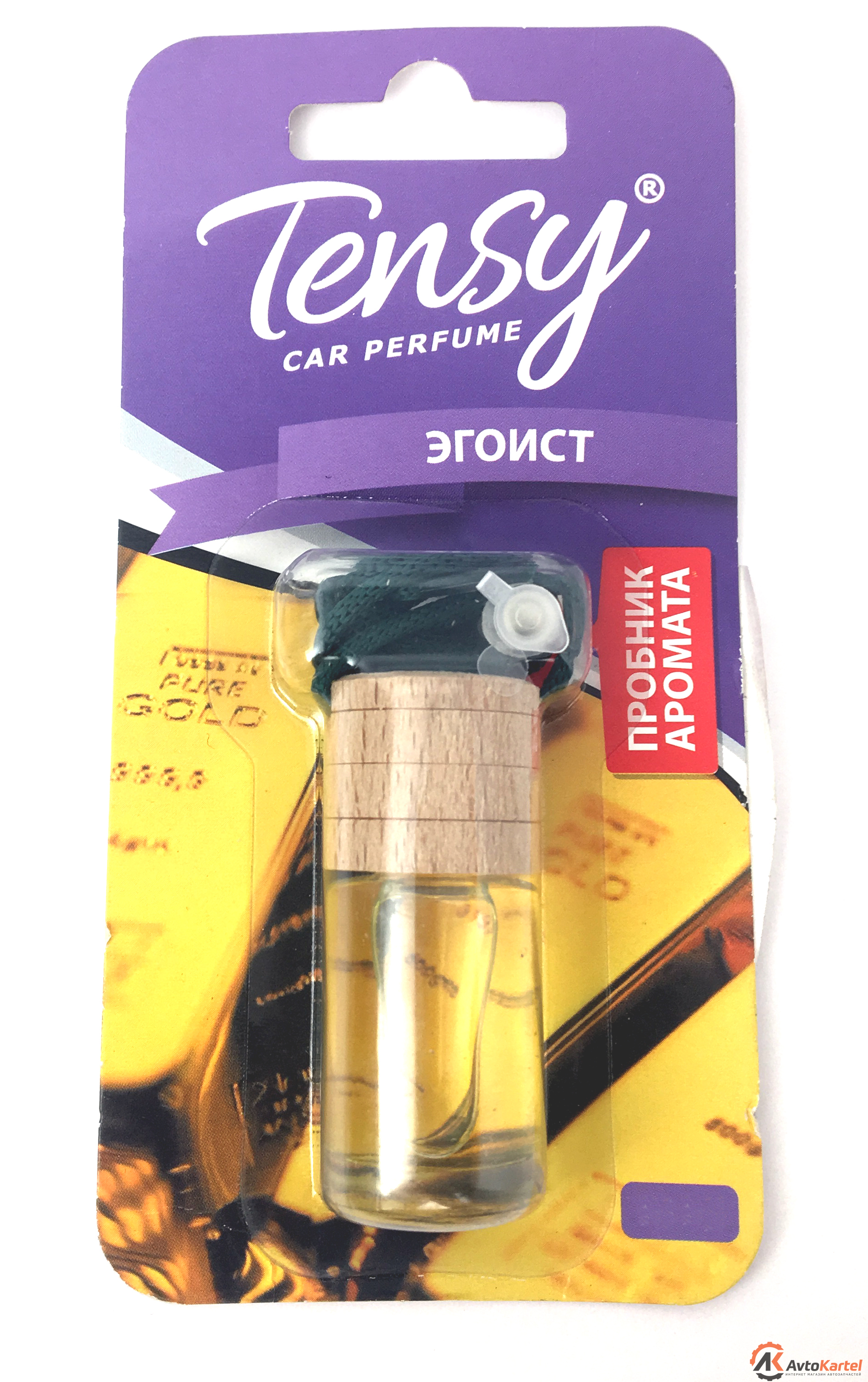 Ароматизатор TENSY Exclusive 'Эгоист' бутылочка с деревянной крышкой 6мл