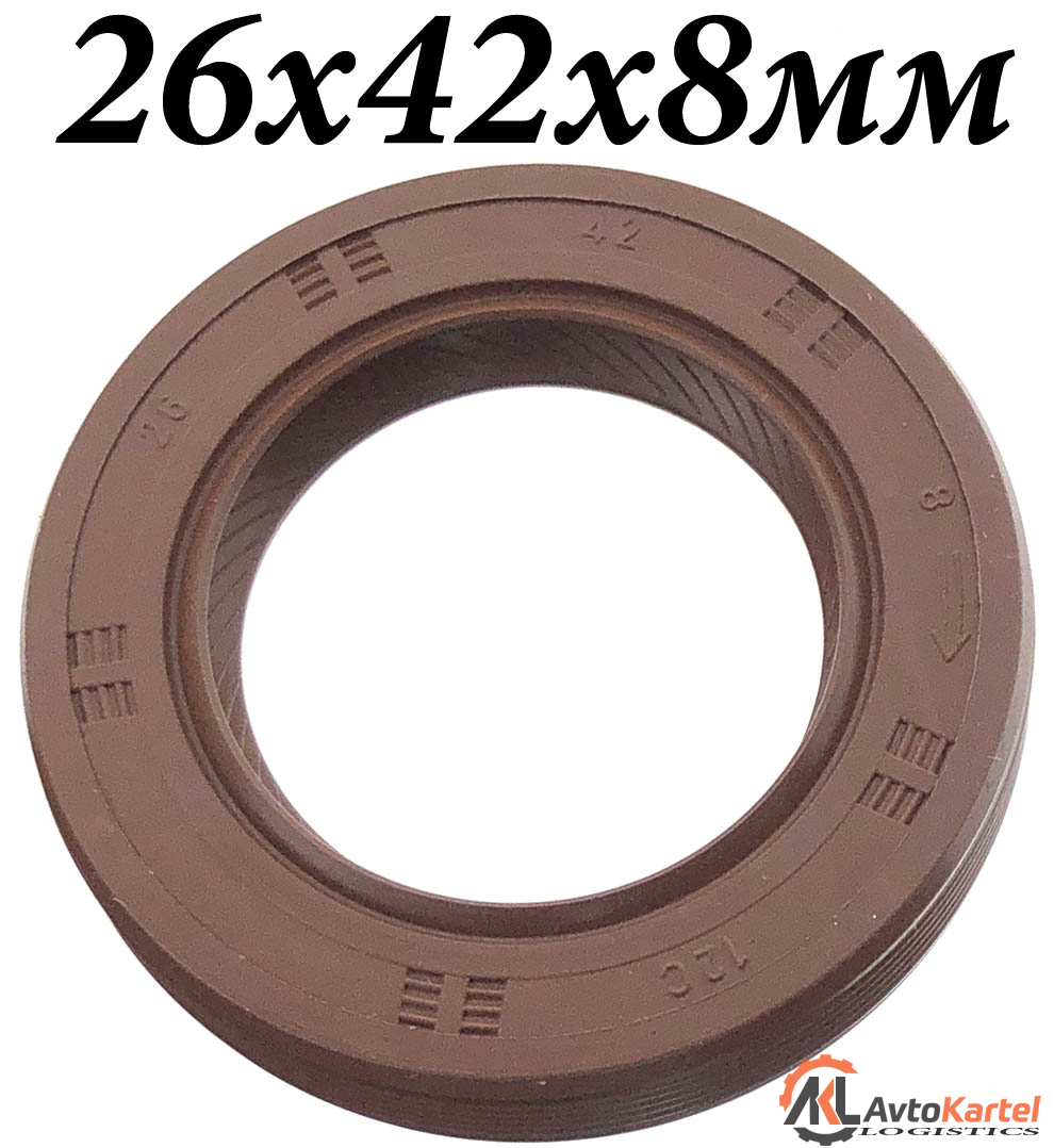 Сальник коленвала передний 26x42x8мм OPEL, CHEVROLET