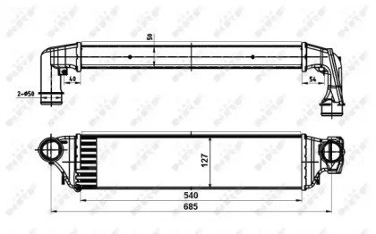 Радиатор интеркулера BMW 3-Series E46 98- 19A