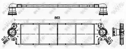 Радиатор интеркулера VW Transporter 09- 354