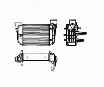 Радиатор интеркулера AUDI A4 1.8T 00- 753