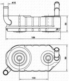 Радиатор масляный AUDI A3 96- 04A