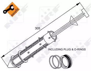 Осушитель кондиционера FORD Galaxy 95- Easy Fit 178