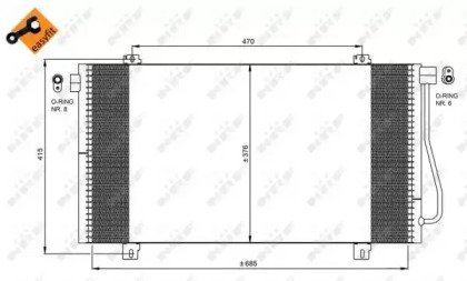 Радиатор кондиционера RENAULT Master 97-05 Easy Fi 030