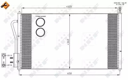 Радиатор кондиционера FORD Focus 98- Easy Fit 345