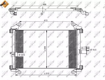 Радиатор кондиционера CITROEN Jumper 01- Easy Fit 494