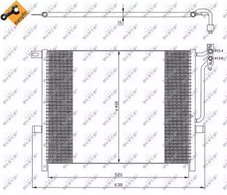 Радиатор кондиционера BMW 3-Series E46 98-/Z4 03-  589