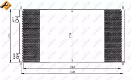 Радиатор кондиционера HONDA Civic 00- 663