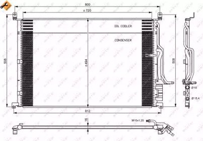 Радиатор кондиционера AUDI A8 03- 923