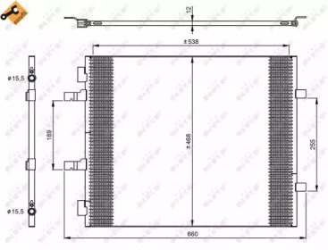 Радиатор кондиционера NISSAN Primastar 06- 960