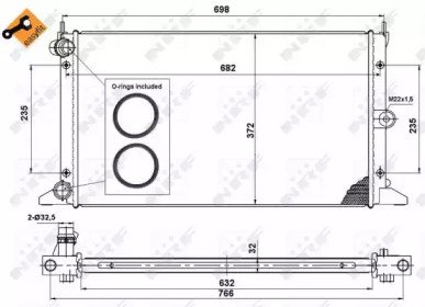 Радиатор системы охлаждения VW Sharan 95- Easy Fit 592