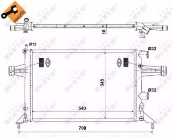 Радиатор системы охлаждения OPEL Astra 98- Easy Fi 529