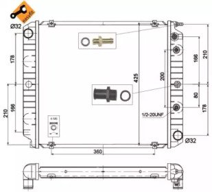 Радиатор системы охлаждения VOLVO 240 78- Easy Fit 782