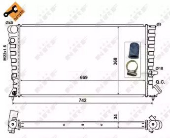 Радиатор системы охлаждения CITROEN Berlingo 96- E 510