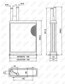 Радиатор печки CITROEN Jumper 27 94- 066