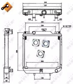 Радиатор системы охлаждения AIXAM 500 96- Easy Fit 110