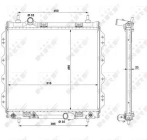 Радиатор системы охлаждения CHRYSLER PT Cruiser 00 337