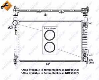 Радиатор системы охлаждения MERCEDES C-Class W203  419