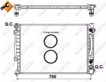 Радиатор системы охлаждения AUDI A6 97- Easy Fit 444