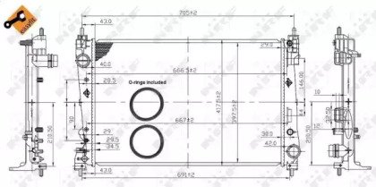 Радиатор системы охлаждения ALFA ROMEO Mito 08- Ea 454