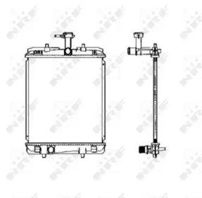 Радиатор системы охлаждения CITROEN C1 05- 459