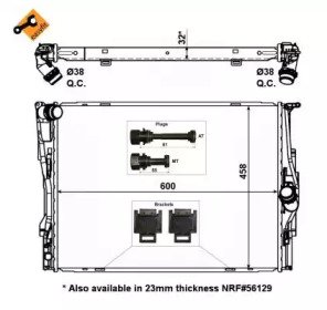 Радиатор системы охлаждения BMW 116i 04- Easy Fit 473