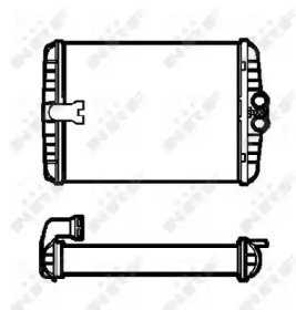 Радиатор печки MERCEDES SLK R170/C-Class W202 93- 552