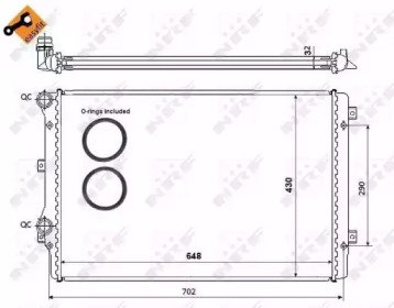 Радиатор системы охлаждения AUDI A3 04- Easy Fit 816