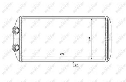 Радиатор печки CITROEN Berlingo MultiSpace 08- 210