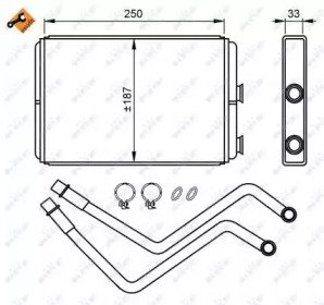 Радиатор печки CITROEN Jumpy 95- Easy Fit 211