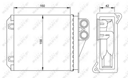 Радиатор печки MERCEDES Sprinter (906) 06- 236