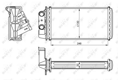 Радиатор печки FIAT Palio 96-                      268