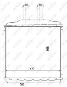 Радиатор печки CHEVROLET (GM) Lacetti 03-          270